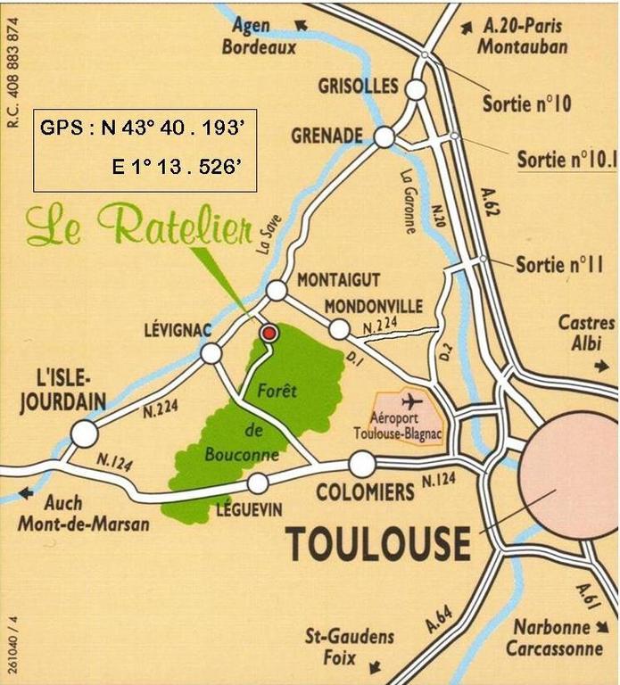 Hotel Le Ratelier Montaigut-sur-Save Esterno foto